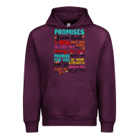 Mauve Wine promises from god Urban Hoodie - Artiststas