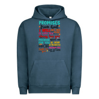 Pigment Midnight Navy promises from god Urban Hoodie - Artiststas