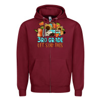 Burgundy 3rd grade let's do this Zipper Hoodie - JahusDesignShop