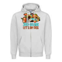 Dove Grey 3rd grade let's do this Zipper Hoodie - JahusDesignShop