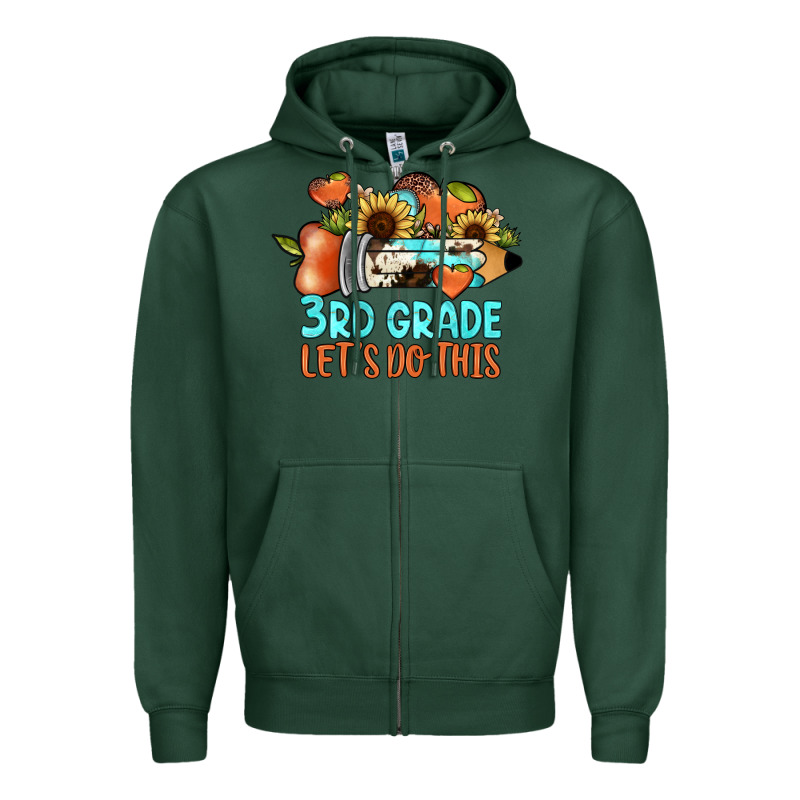 3rd Grade Let's Do This Zipper Hoodie by JahusDesignShop | Teevron