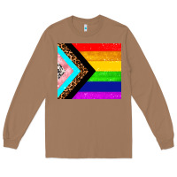 Toasted Coconut pride flag Long Sleeve Tee - AdoDesignShop
