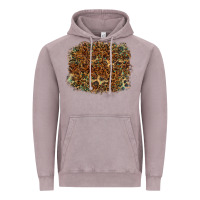 Vintage Zinc leopard tooled leather turquoise Vintage Hoodie - RanaPortraitStore
