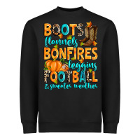 Black Boots flannels bonfires leggins American Football Heavyweight Sweatshirt - RanaPortraitStore