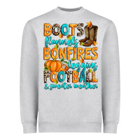 Heather Grey Boots flannels bonfires leggins American Football Heavyweight Sweatshirt - RanaPortraitStore