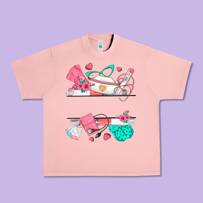 Custom Name Nurse Urban Heavy Tee Designed By Texasbilliewilder