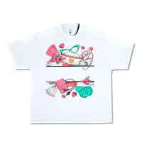 White custom name nurse Urban Heavy Tee - texasbilliewilder