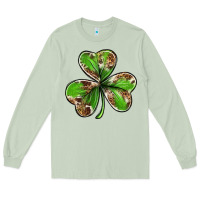 Matcha Cowhide leopard shamrock 4th of july Long Sleeve Tee - Neo Western