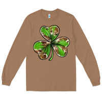 Toasted Coconut Cowhide leopard shamrock 4th of july Long Sleeve Tee - Neo Western