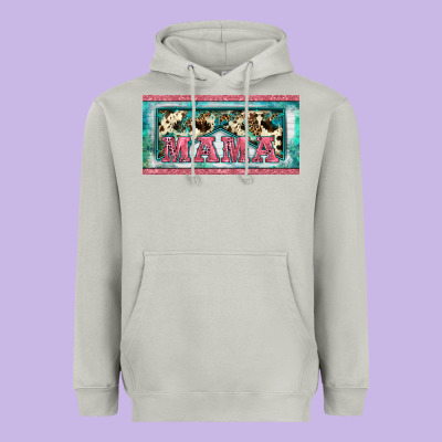 Western Mama     License Plate Heavyweight Hoodie Designed By Barkaloodesign