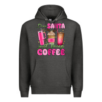 Charcoal Heather dear santa just bring coffee Premium Hoodie - MaliasSmallBusiness