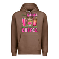 Chestnut dear santa just bring coffee Premium Hoodie - MaliasSmallBusiness