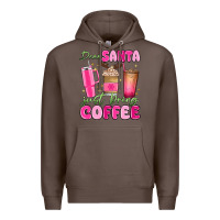 Coffee dear santa just bring coffee Premium Hoodie - MaliasSmallBusiness