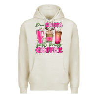Oatmeal Heather dear santa just bring coffee Premium Hoodie - MaliasSmallBusiness