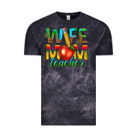 Cloud Black wife mom teacher Vintage Tee - texasbilliewilder