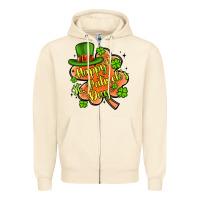 Sandshell happy st patrick s day shamrock Zipper Hoodie - Artiststas