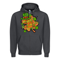 Smoke happy st patrick s day shamrock Zipper Hoodie - Artiststas