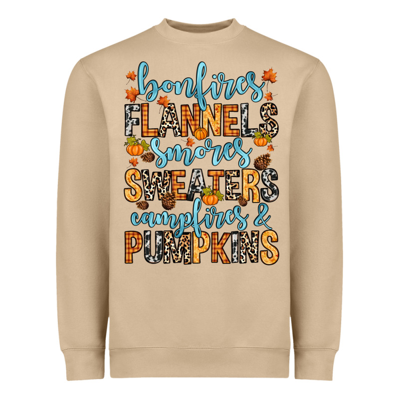 Bonfires Flannels Heavyweight Sweatshirt by RanaPortraitStore | Teevron