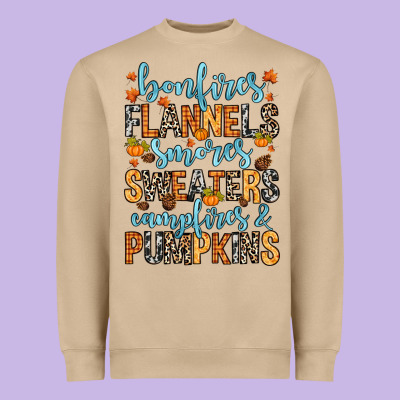 Heavyweight Sweatshirt Bonfires flannels