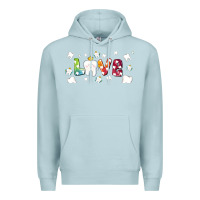 Blue Mist love tooth and tooth fairy Premium Hoodie - AdoDesignShop