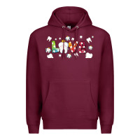 Burgundy love tooth and tooth fairy Premium Hoodie - AdoDesignShop