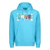 Ocean Blue love tooth and tooth fairy Premium Hoodie - AdoDesignShop