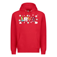 Red love tooth and tooth fairy Premium Hoodie - AdoDesignShop