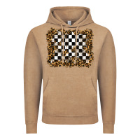 Vintage Coffee racing leopard background Vintage Hoodie - RanaPortraitStore