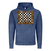 Vintage Denim racing leopard background Vintage Hoodie - RanaPortraitStore