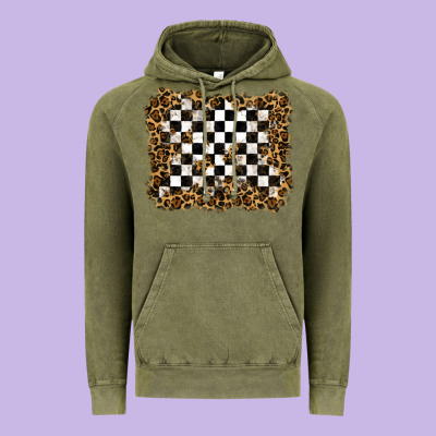 Vintage Hoodie racing leopard background