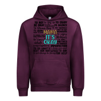 Mauve Wine mama it s okay Urban Hoodie - Artiststas
