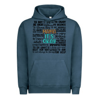 Pigment Midnight Navy mama it s okay Urban Hoodie - Artiststas