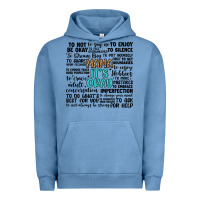Pigment Pebble Blue mama it s okay Urban Hoodie - Artiststas