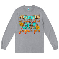 Heather Grey forgive one another just as god forgave you Long Sleeve Tee - HRA Design Shop