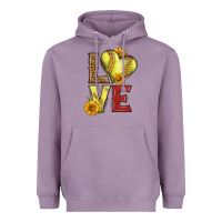 Lavender western love softball Heavyweight Hoodie - LillyAllenDesigns