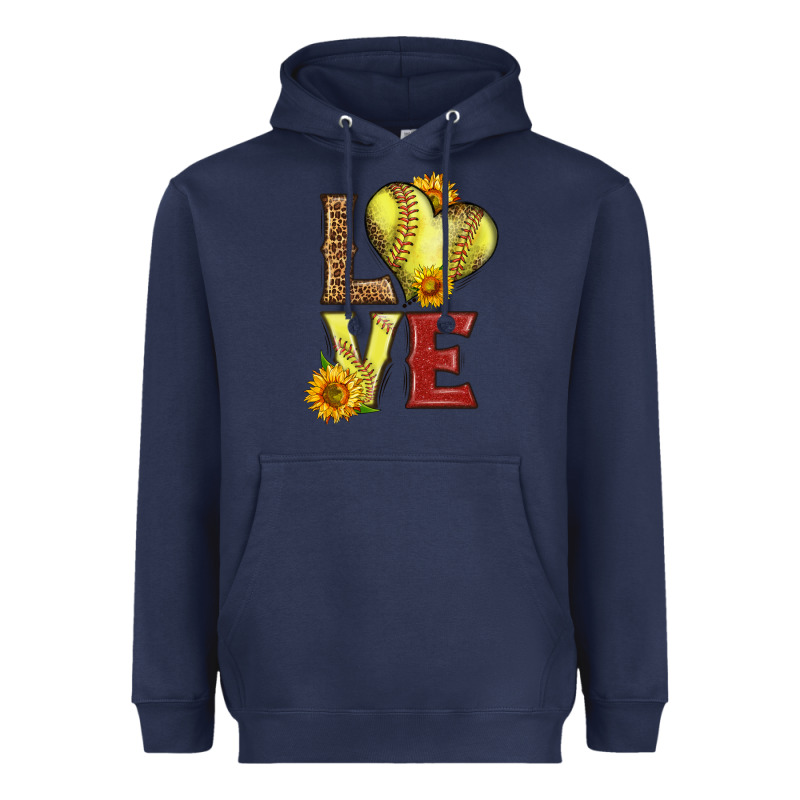 Western Love Softball Heavyweight Hoodie by LillyAllenDesigns | Teevron