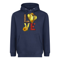 Navy western love softball Heavyweight Hoodie - LillyAllenDesigns