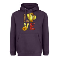 Plum western love softball Heavyweight Hoodie - LillyAllenDesigns