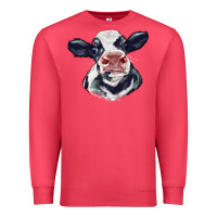 Cardinal holstein calf face Premium Sweatshirt - LillyAllenDesigns
