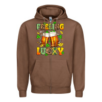 Chestnut feeling lucky Zipper Hoodie - Artiststas