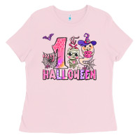 Bubblegum Pink my first pink halloween Ladies Tee - AdoDesignShop