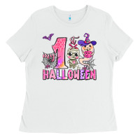 White my first pink halloween Ladies Tee - AdoDesignShop