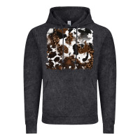 Vintage Black leopard cowhide background Vintage Hoodie - RanaPortraitStore