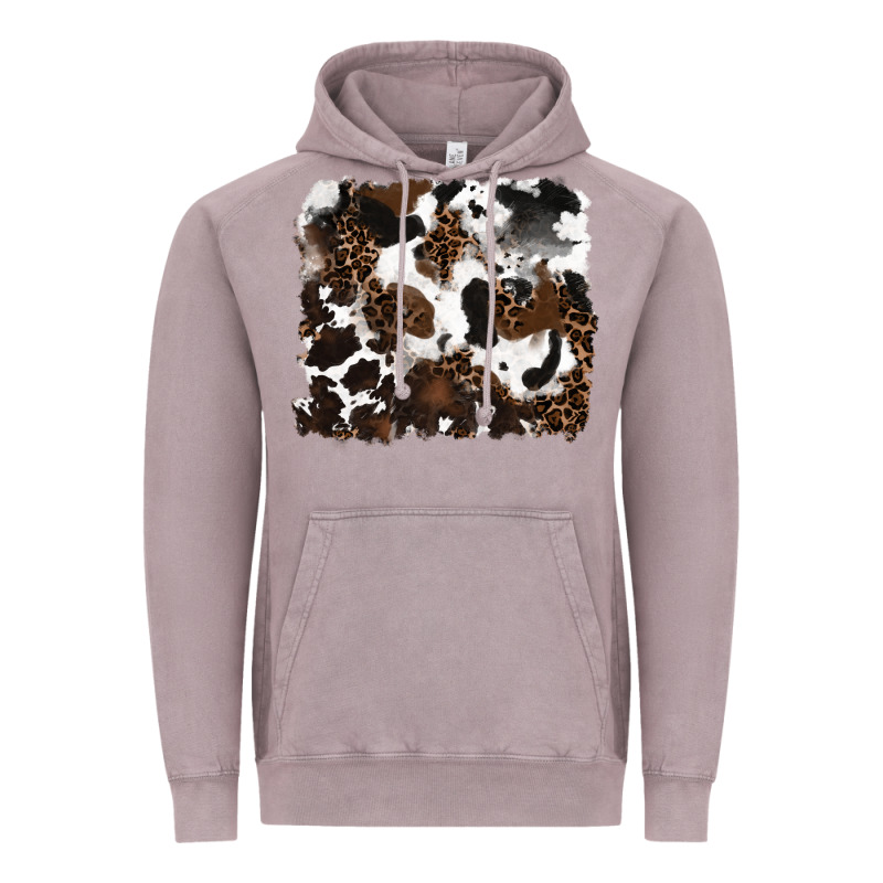 Leopard Cowhide Background Vintage Hoodie by RanaPortraitStore | Teevron
