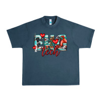 Midnight Navy ekg tech Urban Heavy Tee - texasbilliewilder