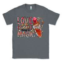 Charcoal Heather love is the closet thing to magic Classic Tee - RacoonDesign