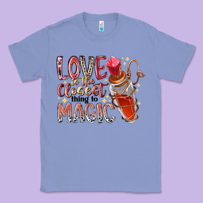 Love Is The Closet Thing To Magic Classic Tee Designed By Racoondesign