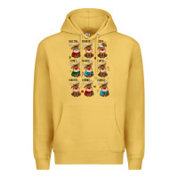 Antique Gold christmas reindeers Premium Hoodie - MaliasSmallBusiness