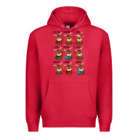 Cardinal christmas reindeers Premium Hoodie - MaliasSmallBusiness