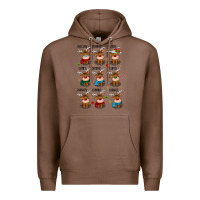 Chestnut christmas reindeers Premium Hoodie - MaliasSmallBusiness